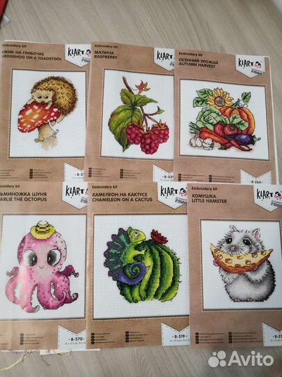 Остатки набора для вышивания