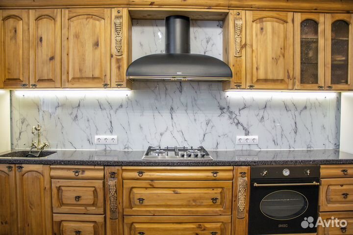 Мрамор - Кухонные Фартуки из стекла