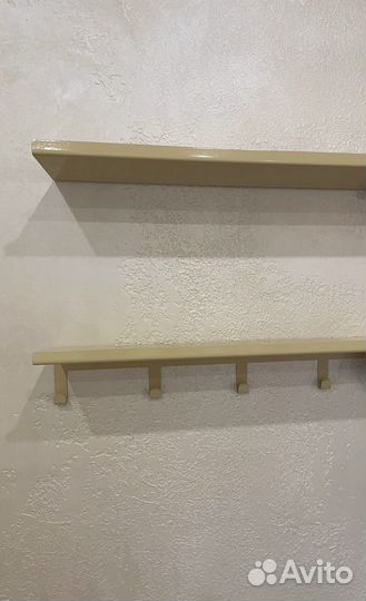 Полка Комплект полок 2 шт, с крючками металл