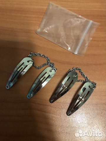 Заколки с цепями