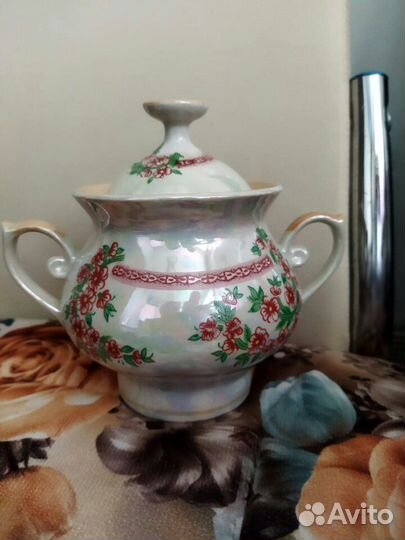 Чайный сервиз на 6 персон перламутр