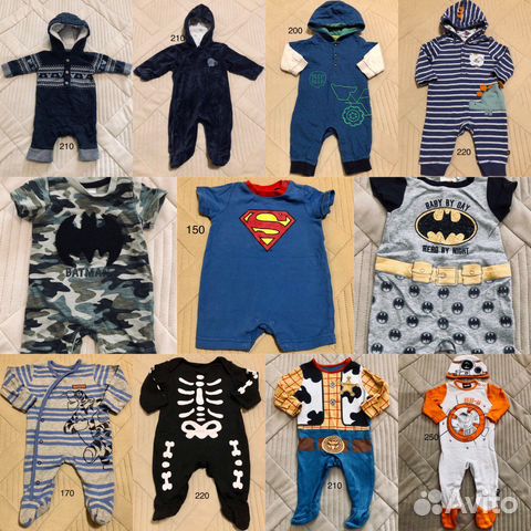 Вещи на мальчика 0-3 месяца (56-62 см)