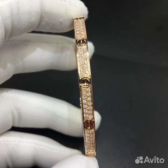 Браслет Love из розового золота с брил. 0,95ct