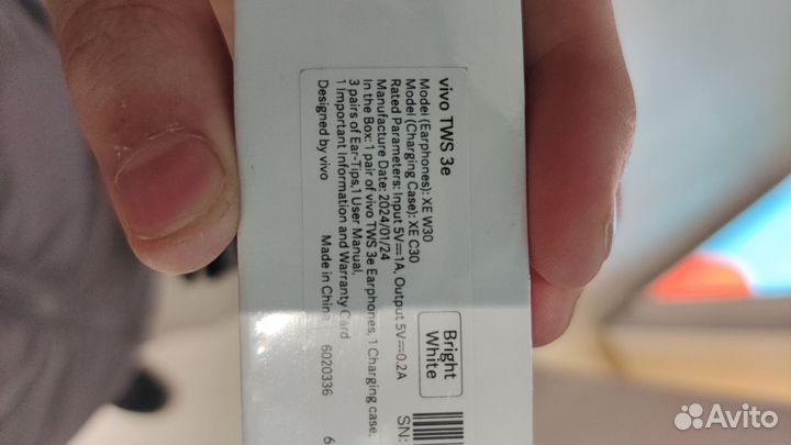 Беспроводные наушники vivo tws 3e