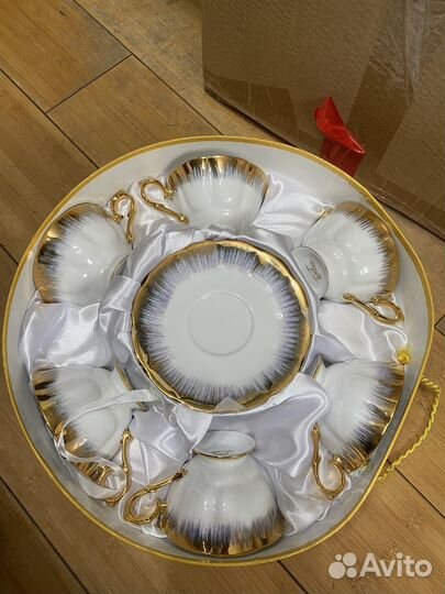 Чайный набор, фарфор, в использовании не был