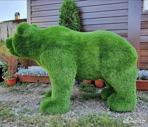 Медведь топиарная фигура садовая ландшафт