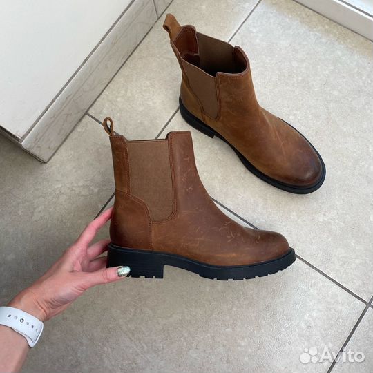 Челси ботинки Clarks diesel кожа