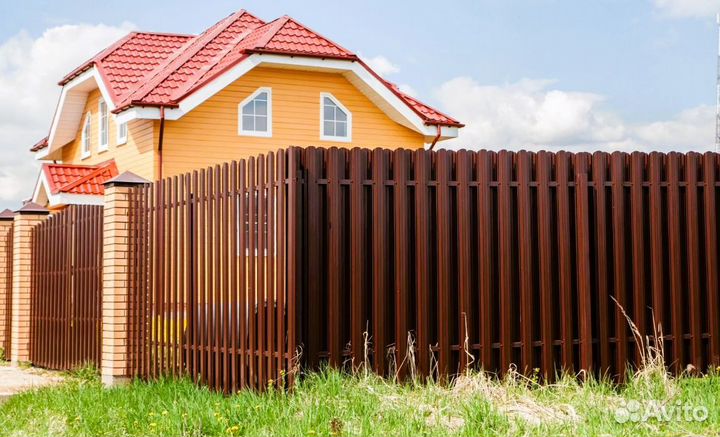 Забор металлический для дома под ключ