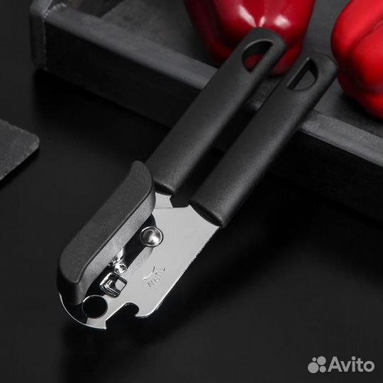 Консервный нож-открывалка Доляна «Краски», 2 в 1