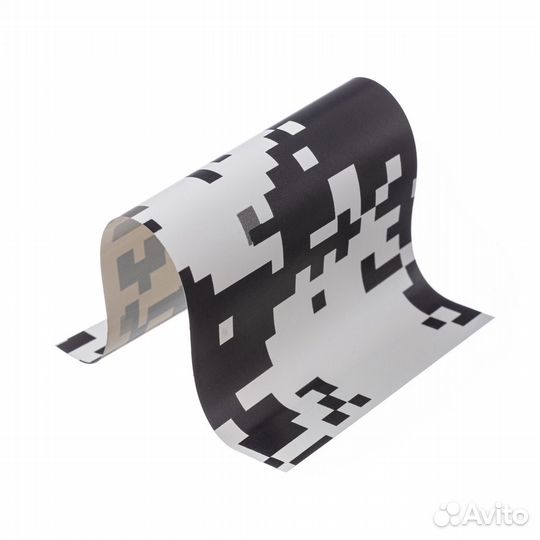 Пленка камуфляж пиксельный (белый) п.м