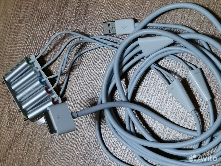 Кабель для iPad для зарядки и вывода видео звука