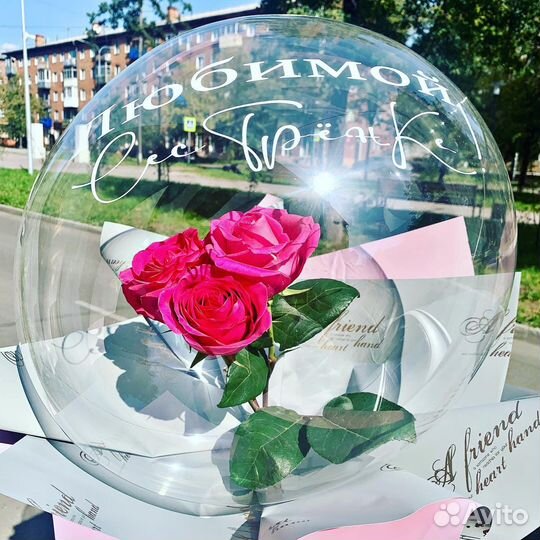 Живые цветы в шаре