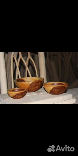 Деревянная посуда, миска, глубокая тарелка, блюдо