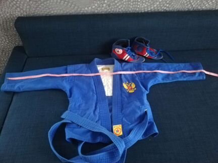 Самбовка, шорты и борцовки на 5-7 лет