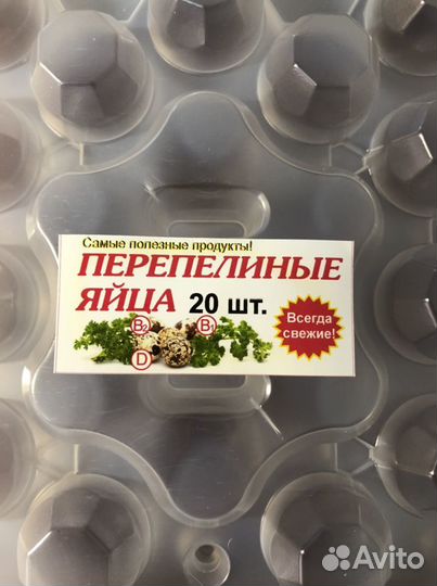 Упаковка для перепелиных яиц