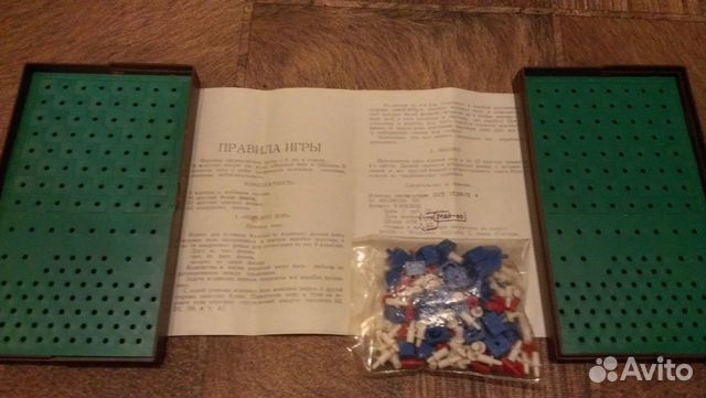 Морской бой и шашки из СССР(комплект)