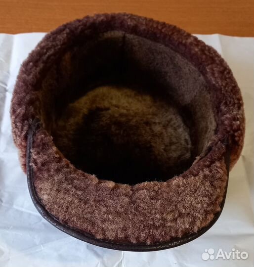 Шапка меховая мужская с козырьком. Размер - 57