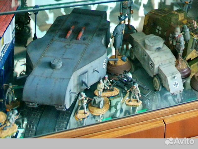 1/35 модель танка Колосаль танк Форд М1918 солдаты