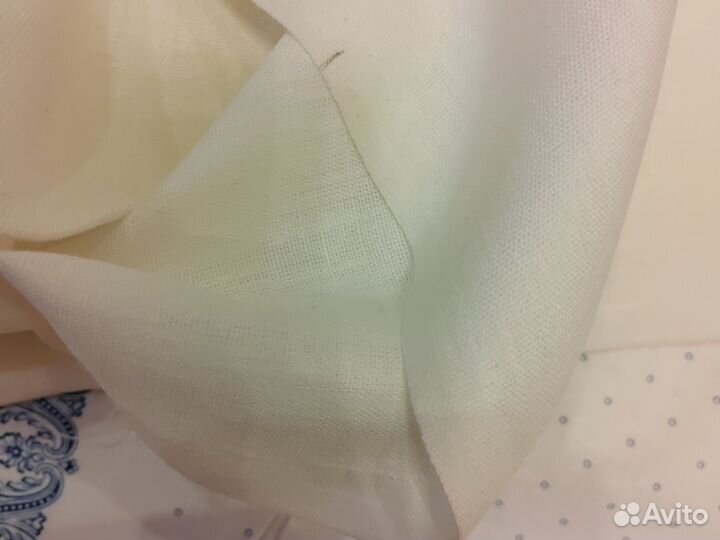 Рогожка белая