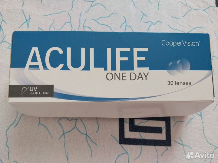 Линзы контактные однодневные новые, 30 шт