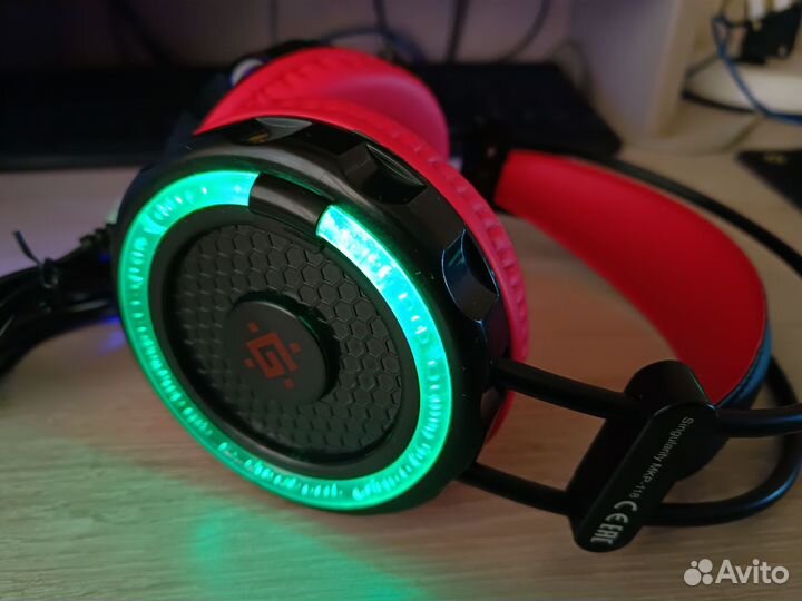 Новые Игровые наушники Defender с подсветкой