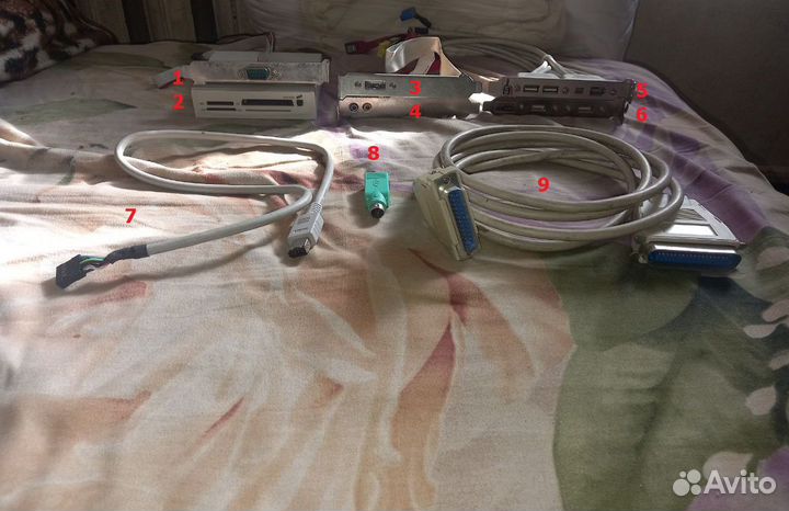 Задние планки и периферия (FireWire/USB/LPT/COM)