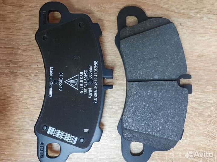 Тормозные колодки дисковые porsche
