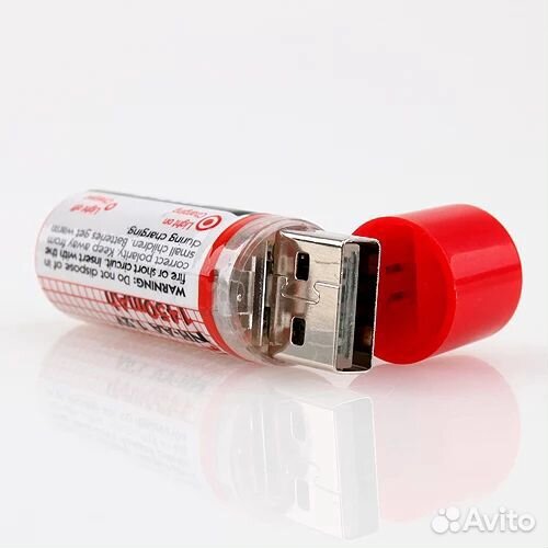 Аккумуляторная батарея USB LiitoKala AA Mini, 2 шт