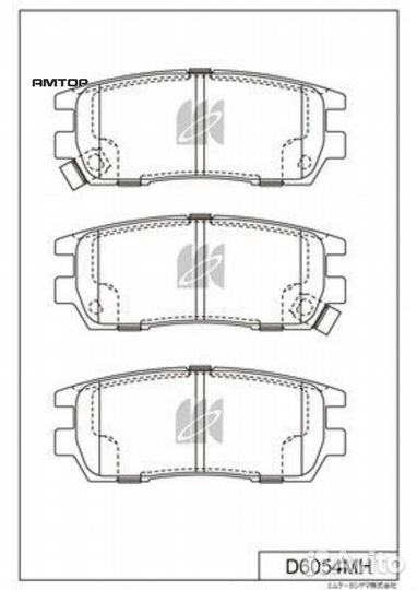 Kashiyama D6054MH D6054MH kashiyama Колодки торм д
