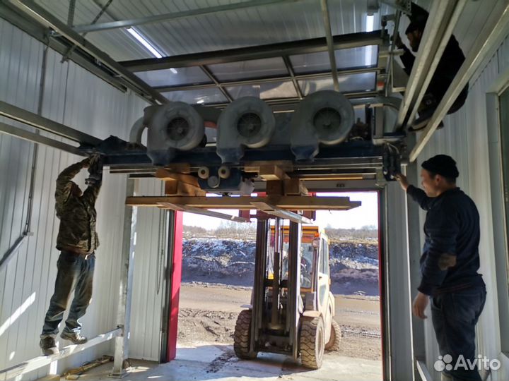 Монтаж роботов-автомоек kolon, sino star и других