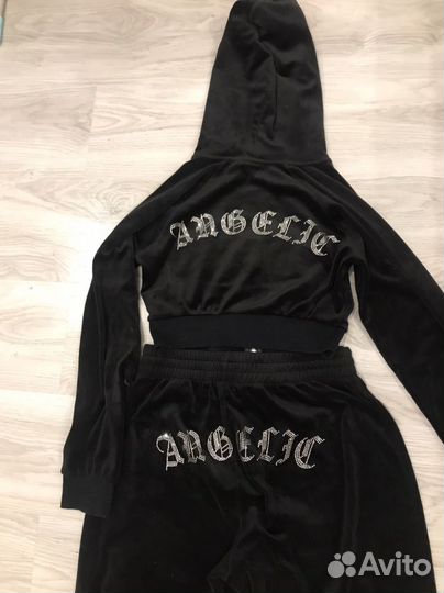 Костюм велюровый h&m со стразами