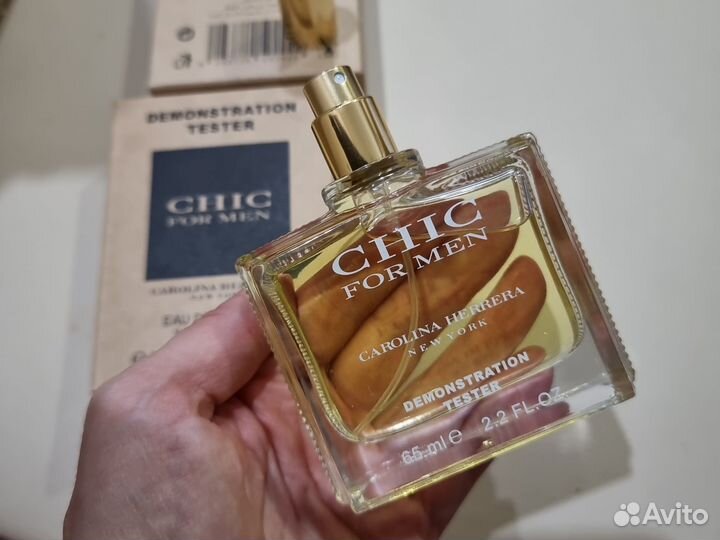 Chic for men carolina herrera 65ml тестер оригинал