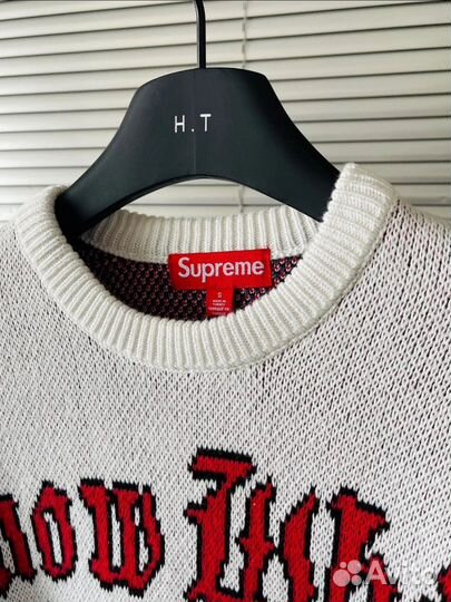 Вязанный свитер Supreme Snow White FW24
