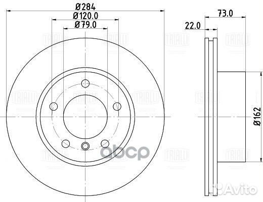 Диск торм. для а/м BMW 1 (F20) (11) /2 (F22) (1