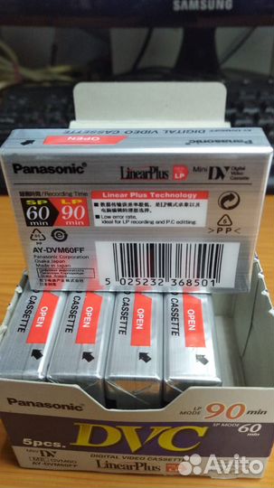 Кассеты panasonic DVC мини 90 мин.для видеокамеры