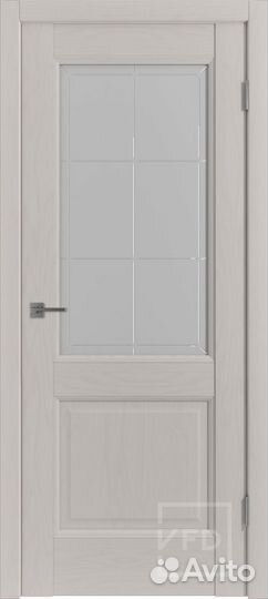 Межкомнатная дверь экошпон VFD Trend 2, остекленна