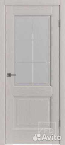 Межкомнатная дверь экошпон VFD Trend 2, остекленна