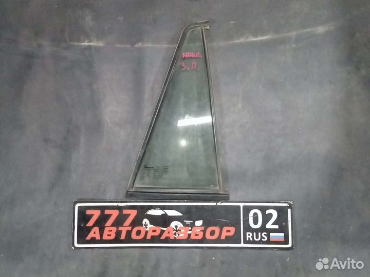 Стекло глухое задней правой двери Daewoo Nexia