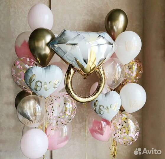 Гелиевые шары на девичник