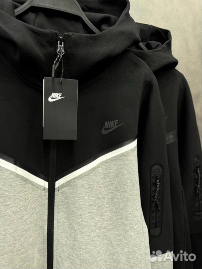 Зип худи Nike Tech Fleece два цвета оверсайз хит