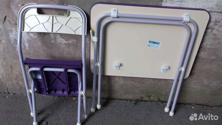 Детский набор стол и стул складные