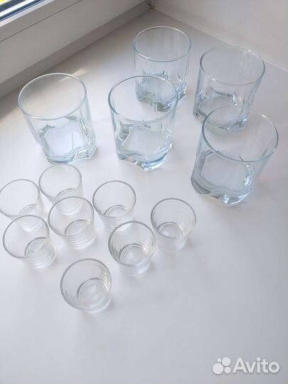 Стаканы для виски и стопки