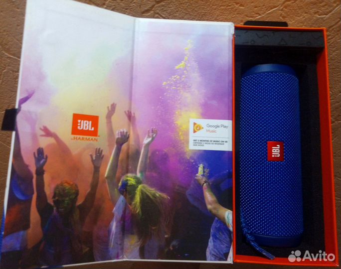 Портативная Колонка JBL Flip 4 Dark Blue, Original