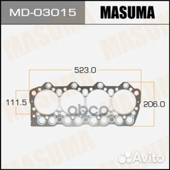Прокладка ГБЦ mitsubishi canter MD-03015 Masuma