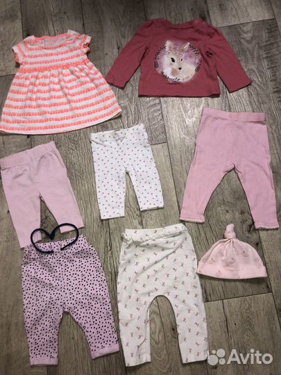 Пакет вещей для девочки 3-6 мес