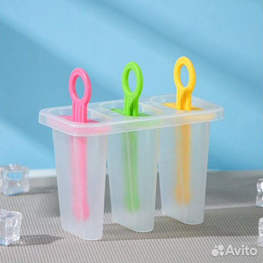 Форма для мороженого «Симпл», 11116,5 см, 3 ячейки