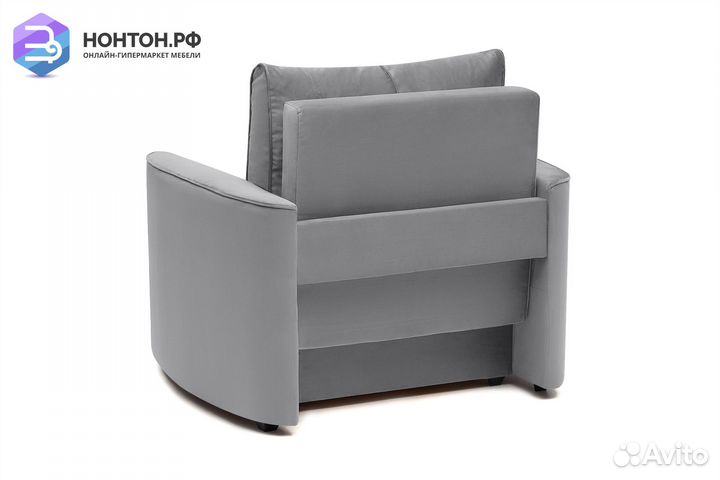 Кресло еврокнижка Колибри серое