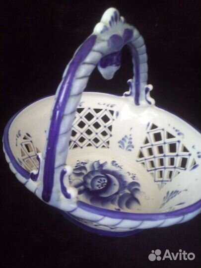 Конфетница гжель СССР