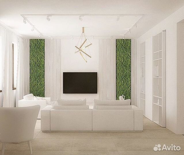 Фитопанно из мха яблоко