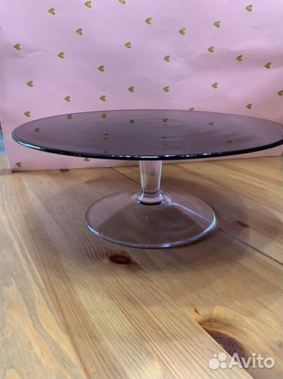 Подставка для торта IKEA Икеа стекло Актад